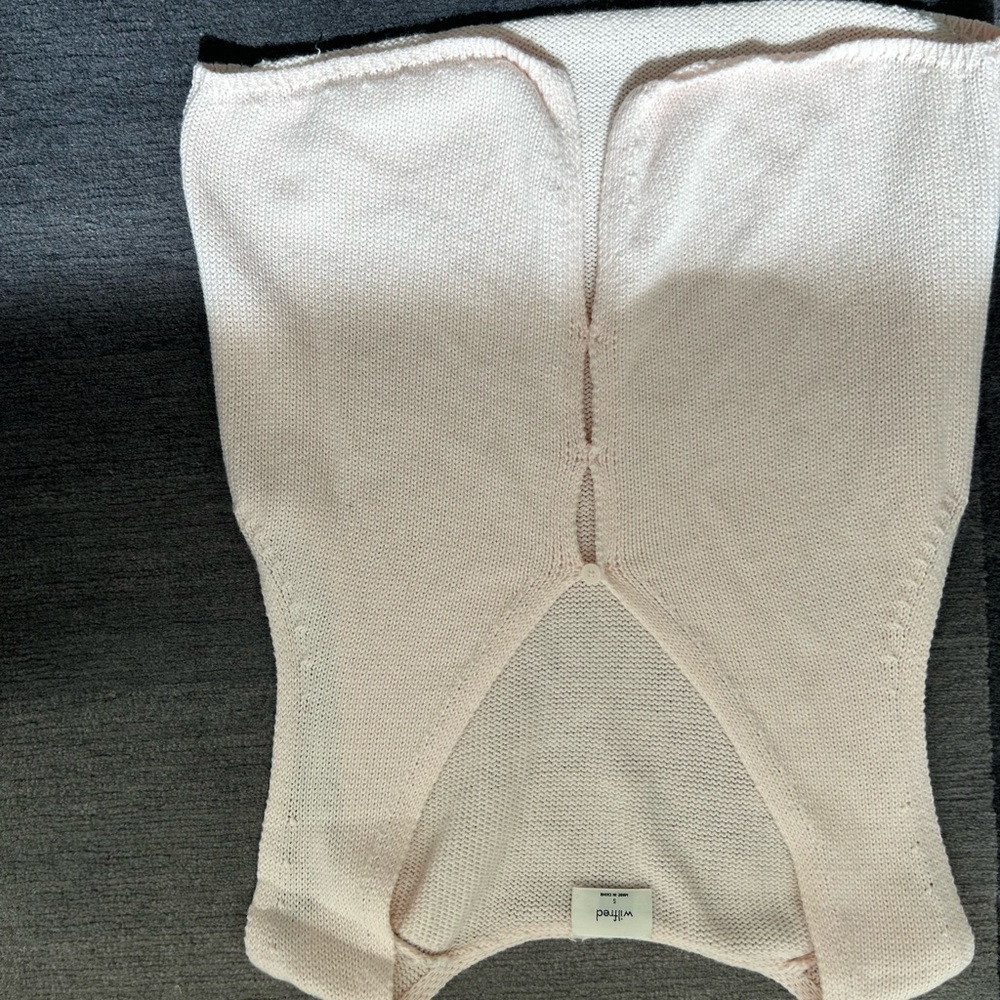 Aritzia-Wilfred Light Pink Knit Vest - Picture 2 of 4